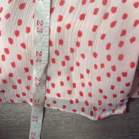 Jonathan Simkhai Delicate Romantic Silk Crepe Polka Dot Print Blouse Small - Picture 12 of 12